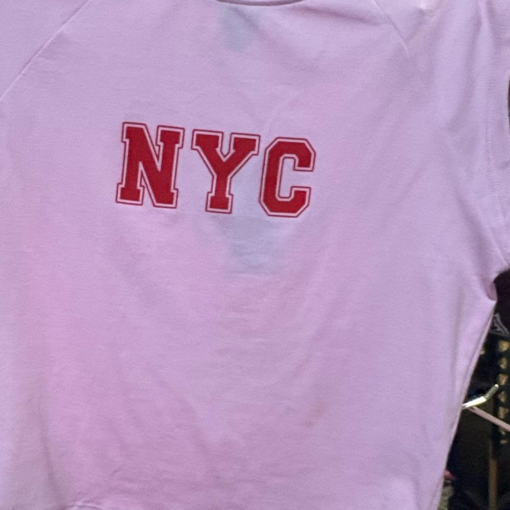 Pink NYC Sleeveless Crop Top